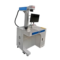 Vysokoúčinný stolný vláknový laserový gravírovací stroj na kov pre tvrdý plast na šperky